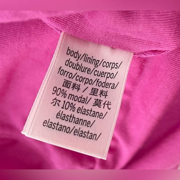 NWT Victoria's Secret Frenzy Modal Adjustable Crop Cami Top in Fuchsia Pink XL - Picture 9 of 9